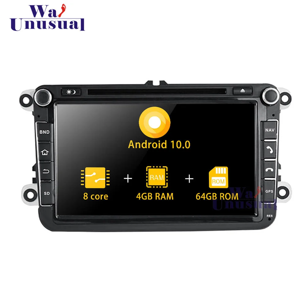 Автомобильный GPS навигатор wanобычно Android 10 0 для VW universal GOLF Tiguan Bora DVD плеер радио
