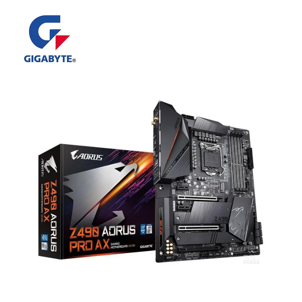 Материнская плата для Gigabyte GA Z490 AORUS PRO AX LGA 1200 десктопная материнская с поддержкой