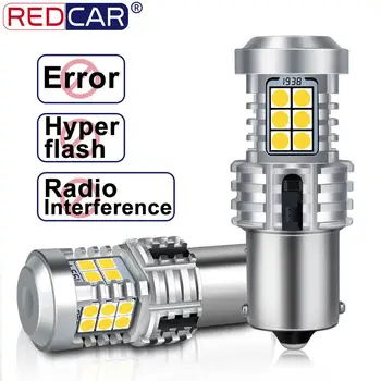 

2pcs Canbus Error Free 1156 BA15S P21W Led Bulb BAU15S PY21W Auto Lamp No Hyperflash Car Rear Turn Signal Light Amber Red White