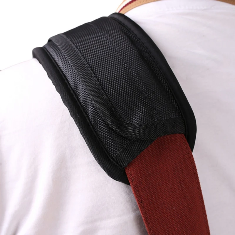 Camera Black Guitar Straps and More 2 Pieces Bag Strap Pad Anti-Slip Soft Air Pad Padded Shoulder Strap for Bag 