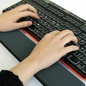 

Hand Wrist Keyboard Support Comfortable Wrist Rest Pad Rubber Hand Tray Keyboard Wrist Pad Rest Support Suitable for PC Laptop