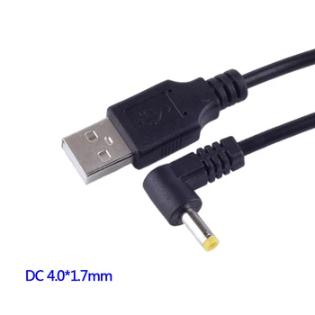 

DC Power Plug USB Convert To DC 4.0x1.7 White Black L Shape Right Angle Jack With Cord Connector USB Cable