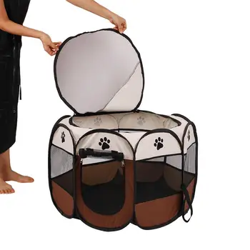 

SOLEDI Pets Supplies Dog Tent Exercise Fence Pet Playpen Soft Crate