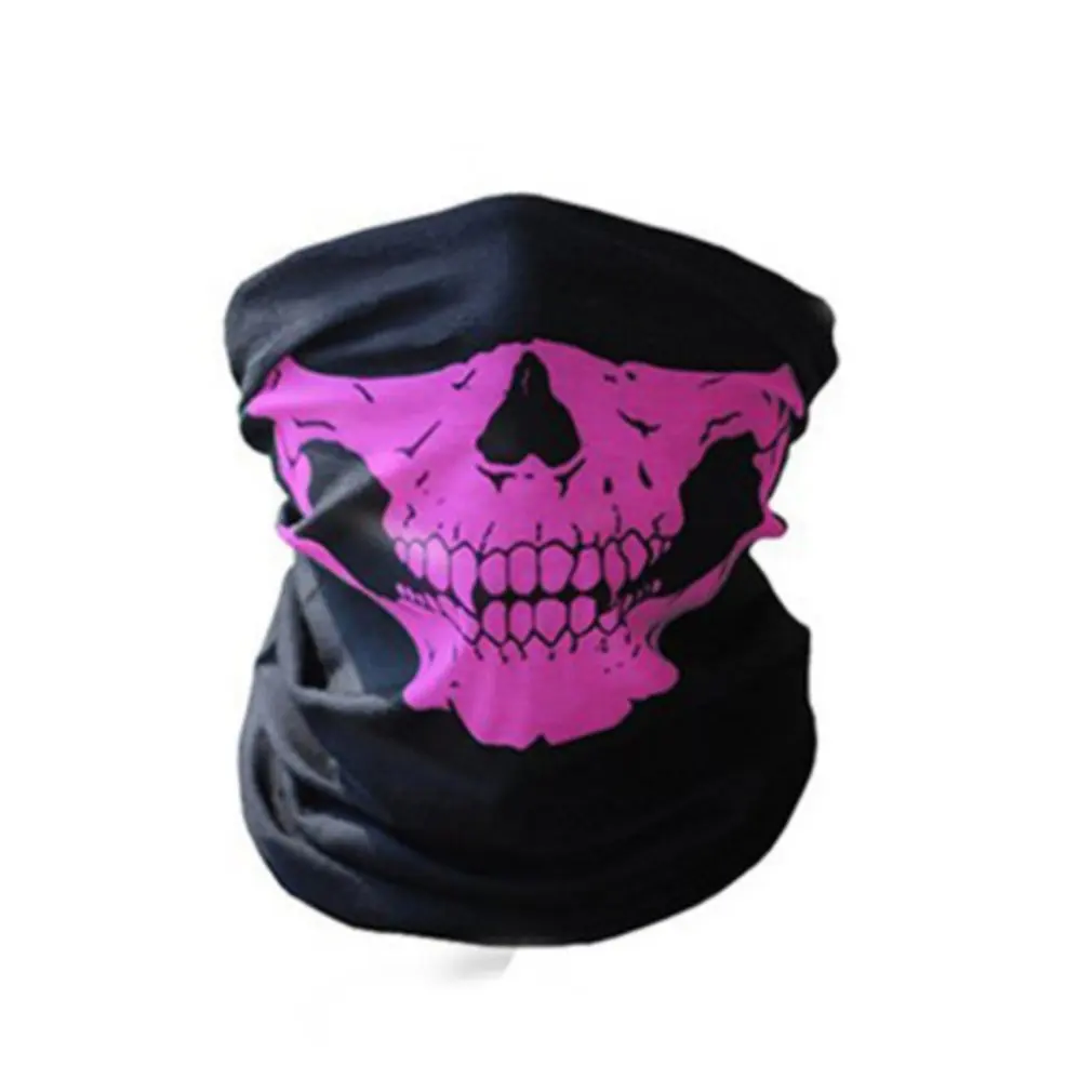 

Trendy Skull Printed Men Outdoor Camping Skiing Bike Bicycle Cycling Neck Face Mask Half Face Sport Military Game Face Masks