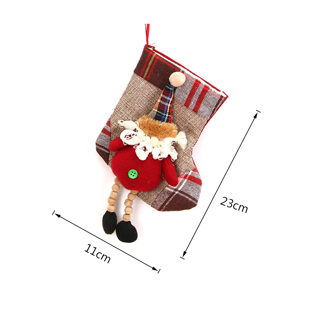 Рождественские украшения для дома, рождественские чулки, вечерние принадлежности, Подарочный мешок, подвески из ткани, украшения, маленькие сапоги, декор рождественской елки - Цвет: 16