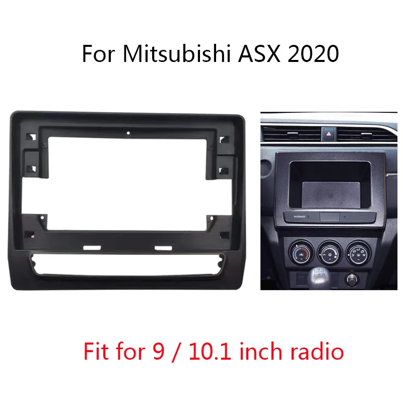 

Double Din Car Radio Fascia For Mitsubishi ASX 2020 Auto Stereo Dash Panel Mounting Bezel Faceplate Center Console Holder