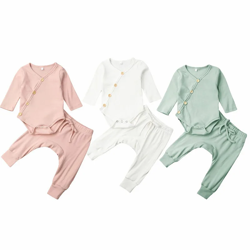 

Emmababy Newborn Kid Baby Boy Girl Clothes Comfy Jumpsuit Romper Long Pants Outfit Set