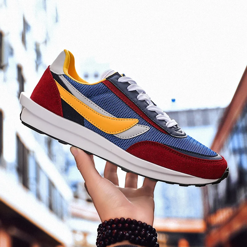 Zapatillas hombre дышащие, сетчатые спортивная обувь, мужские фирменные Daybreak походные сникерсы теннисный корт Обувь Для мужчин корзина шнуровка