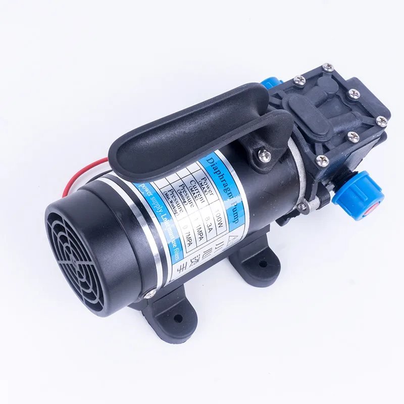 DC 12V 100W 1.1MPA 130PSI 8л/мин водяной насос высокого давления электрический мембранный