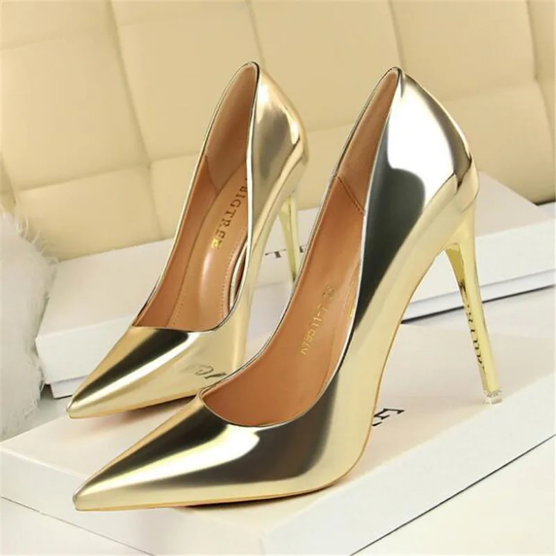 

DIWEINI New Shoes New Patent Leather Wonen Pumps Fashion Office Shoes Women Sexy High Heels Shoes Women's Wedding Shoes Party