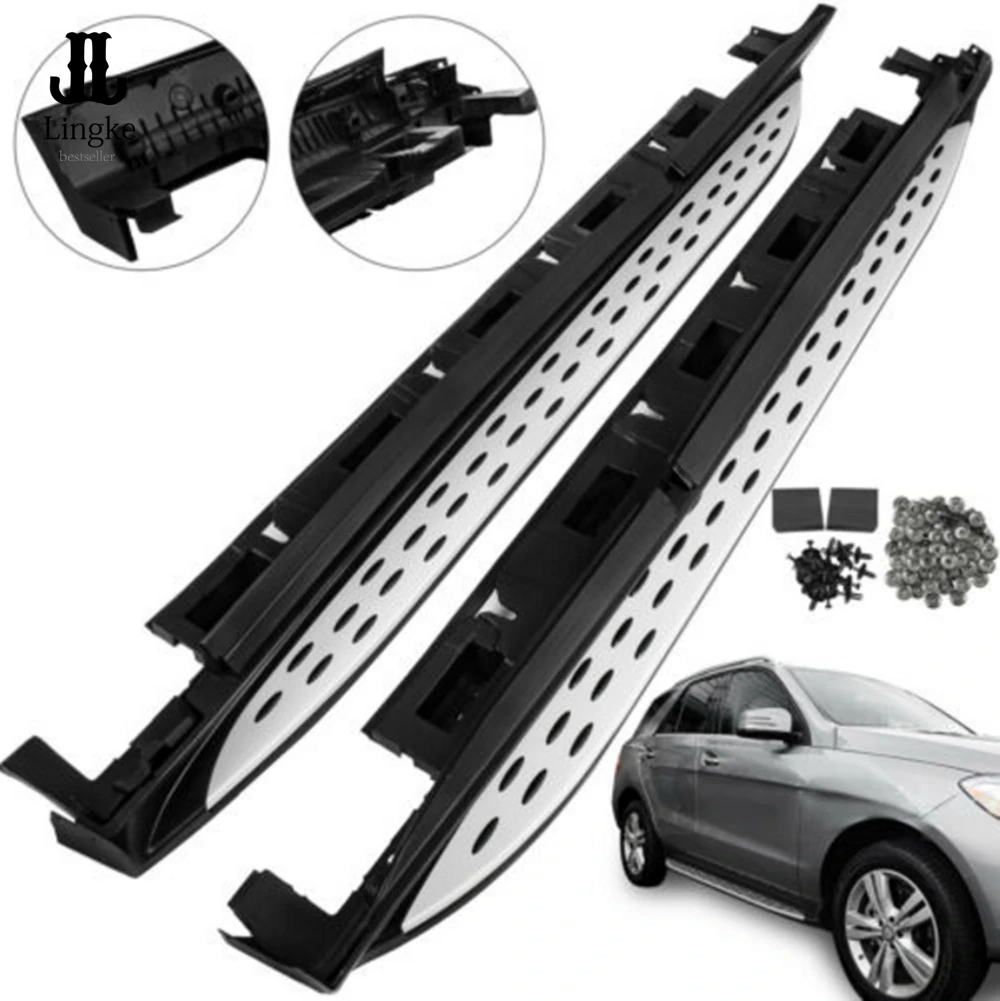 

For Mercedes Benz W166 M ML ML350 GLE 2012-2018 Side Step Nerf Bar Running Board