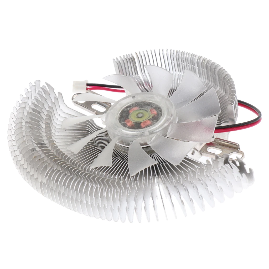 

PC Computer CPU VGA Video Card Cooler Cooling Fan Heat Sink 3000RPM White - 1Pack