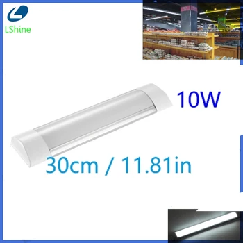 

5Pcs 10W 30cm Garage For Wardrobe Chandelier Batten Light Lamp Office Integrated 1FT Tube Workshop Led Wall With Dust Cover
