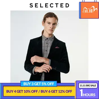 

SELECTED Men's Velvet Regular Slim Fit Business Casual Blazer S|419408513