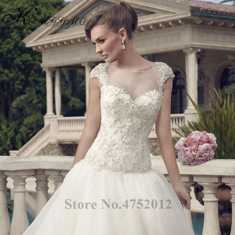 Элегантное свадебное платье с открытой спиной, Vestidos De Novia, Новое поступление, Кружевная аппликация, на заказ, без рукавов, свадебное платье