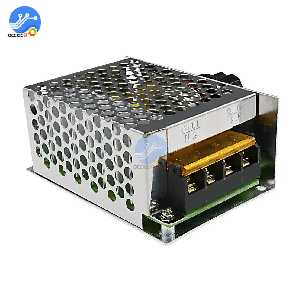 AC 220V 4000W SCR регулятор скорости двигателя напряжения диммер для электрической печи