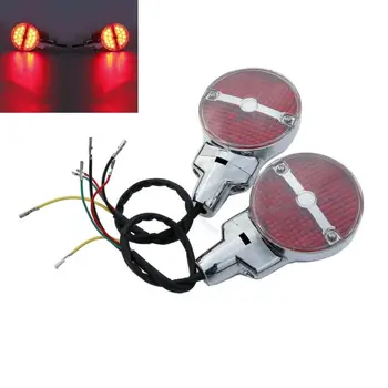 

Bar Shield Rear LED Turn Signals For Harley Heritage Softail Classic FLSTC Touring Electra Glide Road King FLHR FLHTC