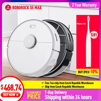 

2020 Newest Roborock S5 Max Robot Vacuum Cleaner WIFI APP Control Automatic Sweep Dust Sterilize Smart Planned Washing Mopping