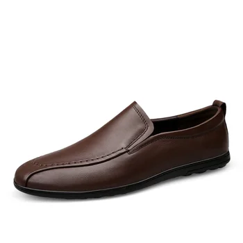 

Size 8-44 men's shoes leather lightweight casual shoes Loafers low to help the trend personality handsome and comfortable %S2068