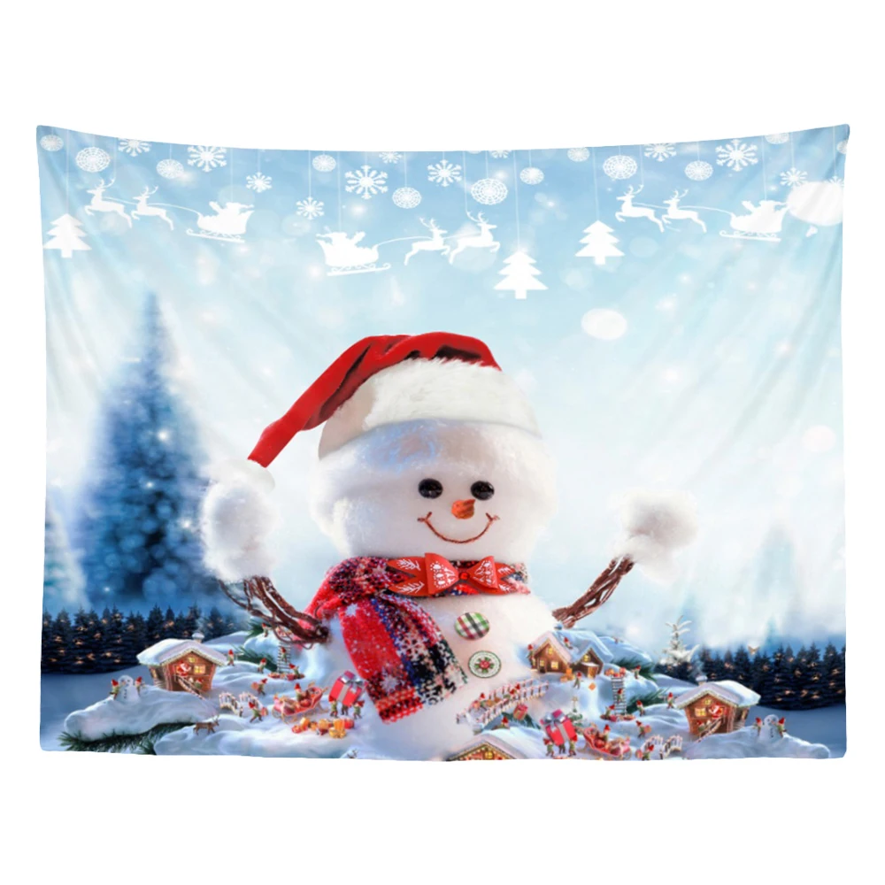 7 стилей Рождественский гобелен настенный Снеговик большое одеяло ткань коврик для йоги одеяло s пляжный ковер йога Рождественский Декор - Цвет: 3