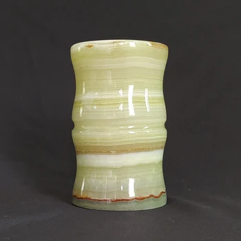 

Stone crafts study living room office Drinking glass pen holder vase tea pot natural stone manufacturing kitchen decoration