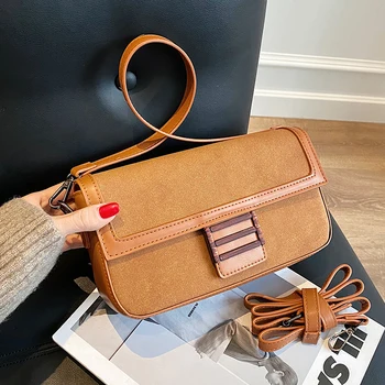 

Sense of Quality Women's Pouches Women's Bag New Trendy Fashion Retro All-match Texture Shoulder Messenger Bag Black Khaki Brown