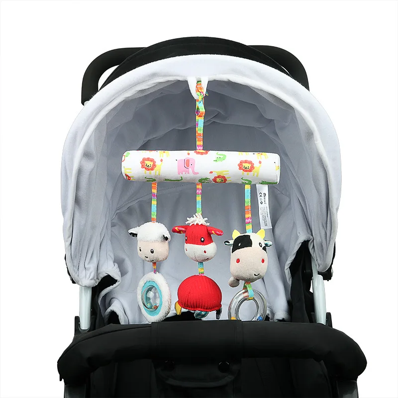 Infant Cartoon Farm Animal Car Hanging Bed Hanging Baby Educational Early Childhood Bed Hanging Pendant