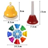 8-Note Color Bell Children Toys Percussion Instrument Set Rattle Metal Bell Musical Learning Toy Early Educational Teaching Aids 6