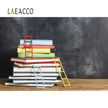 

Laeacco Vinyl Backdrops For Photography Blackboard Books Graduation Back To School Baby Photo Background Photocall Photo Studio