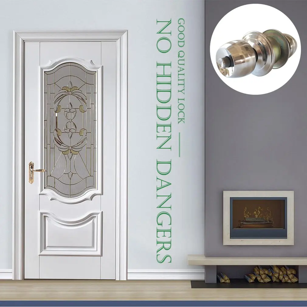 

Interior Solid Bedroom Indoor wooden door lock mechanical door lock Door Lock with key