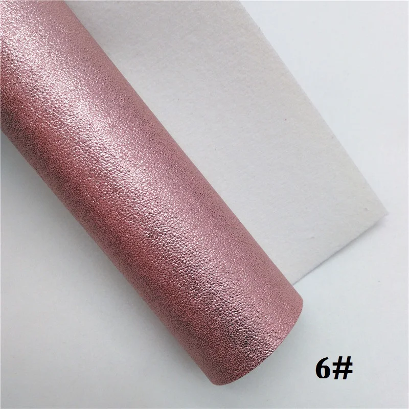 Glitterwishcome 21X29 см A4 размер винил для бантов металлик искусственная кожа ткань, синтетическая искусственная кожа листы для бантов, GM654A - Цвет: 6