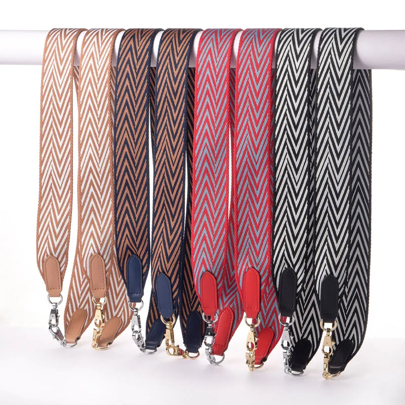 100120cm Length wide 5cm fashion women shoulder bag with long straps accessories shoulder crossbody hand strap Canvas STP194