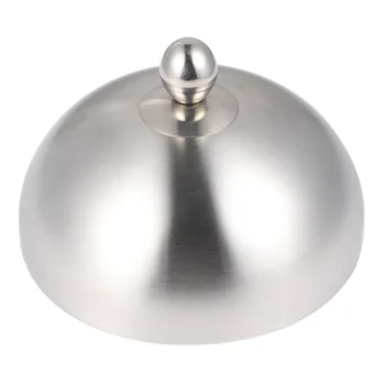 

1pc Stainless Steel Steak Cover Dome Dish Lid Anti Oil Splashing Food Cover
