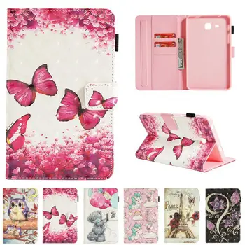 

Fashion TPU back Case Smart Cover For Samsung Galaxy Tab A A6 7.0 2016 T280 T285 SM-T285 7.0\" Tablet PU leather Stand Shell+pen
