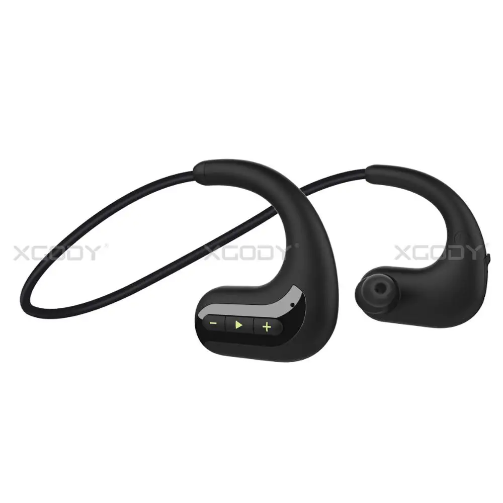 Беспроводные наушники XGODY IPX8 S1200 водонепроницаемые спортивные для плавания Bluetooth