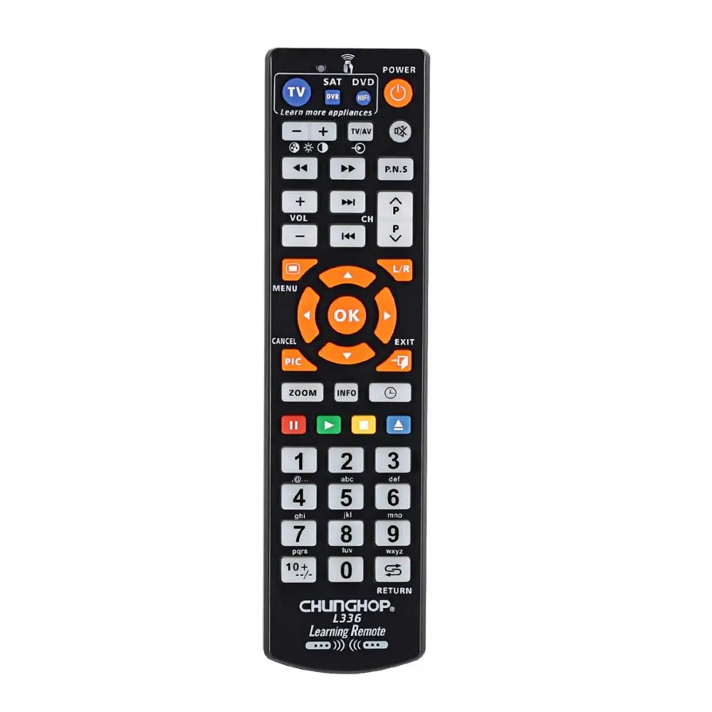 Умный пульт дистанционного управления с функцией обучения для TV CBL DVD SAT обучающий