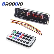 Беспроводной Bluetooth 5 в 12 В MP3 декодер доска MP3 аудио плеер модуль Поддержка USB SD AUX FM аудио радио модуль для автомобиля аксессуары