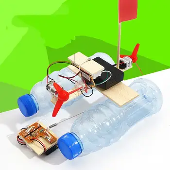 

DIY Assembly Remote Control Wind Ship Model Scientific Experiment Education Toy