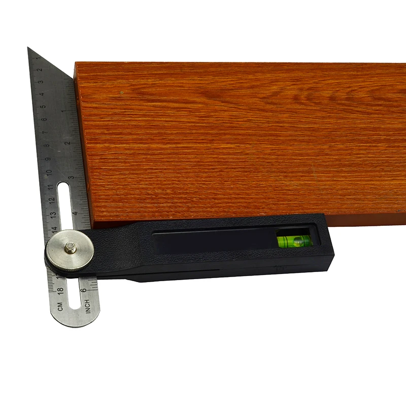 0-22/0-27cm Sliding Angle Ruler T Bevel Hardwood Handle Rotatable Engineer Ruler plastic handle wooden marking gauge Protractor 6
