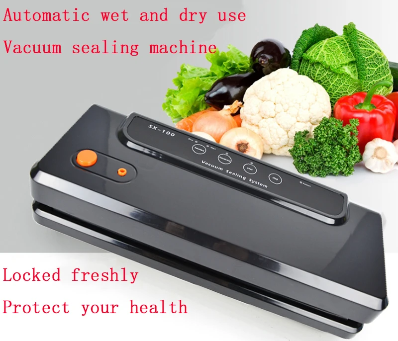 Sunniwa Multi-function Vacuum Sealing Machine Home Best Vacuum Sealer Fresh Packaging Machine Food Saver Vacuum Packer Bags 150w
