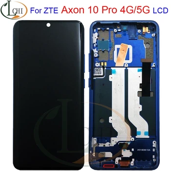 

Original For 6.47'' ZTE Axon 10 Pro 4G/5G LCD Display Touch Screen Digitizer Department Assembly With Frame For Axon 10 Pro LCD
