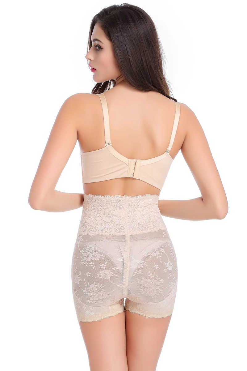 Настоящее Vestido De Renda подтяжка ягодиц Высокая талия ваш живот животик бедра Формирующие брюки квадратный базовый гардероб неработоспособность