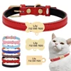 Cute Custom Cat Collar Personalized Cat Collar For Small Dogs Cats Kitten Puppy Nameplate Collars Free Engraving Accessories 1