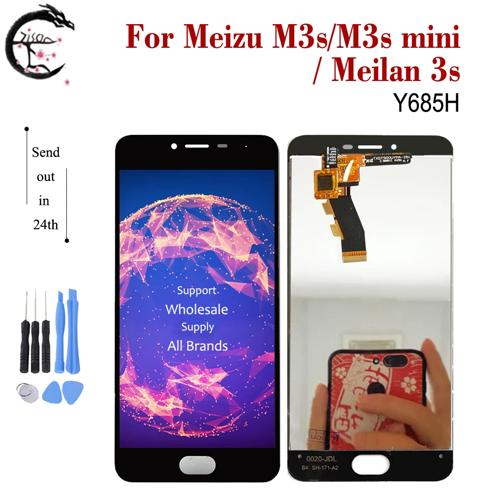 

5.0" New LCD For Meizu M3s LCD Display Touch Screen Digitizer Assembly M3s mini Display meilan 3s LCD Y685H Display Replacement