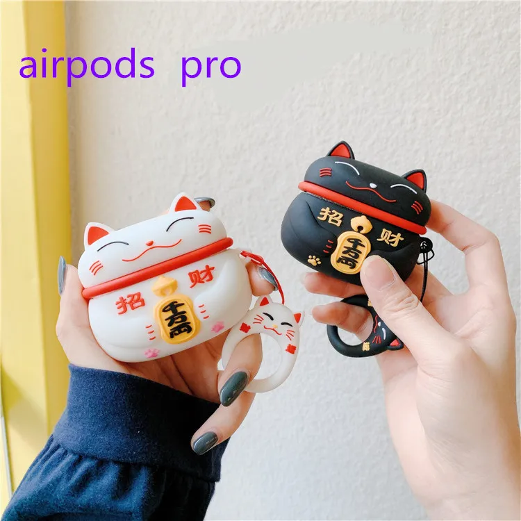 Чехол для наушников Duszake Airpods Pro аксессуары Airpod чехол 3 милый силиконовый ключей