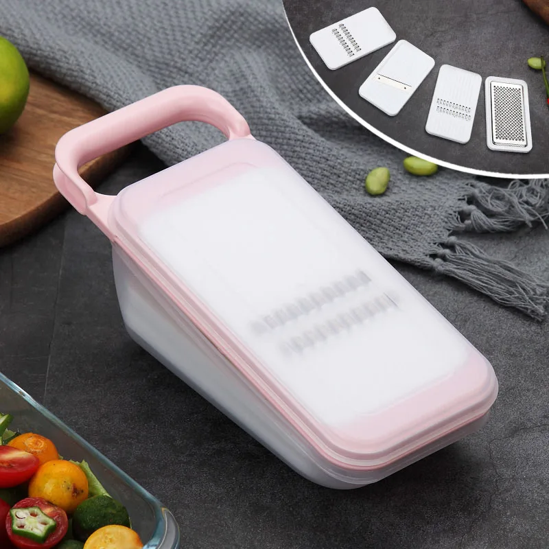 Style E Pink WORTHBUY Многофункциональный Овощной слайсер мандолин Фрукты овощной резак для моркови нож для чистки картофеля с лезвием кухонные аксессуары - Цвет: Style E Pink