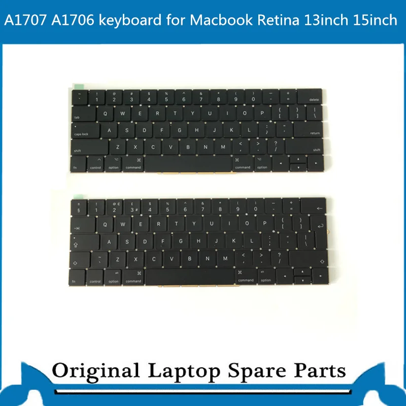 Оригинальная новая клавиатура для Macbook Pro retina 15' A1707 A1706 клавиатура US UK