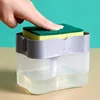 Soap Pump Dispenser with Sponge Holder Cleaning Liquid Container Manual Press Organizer Kitchen Cleaner Tool ► Photo 1/6