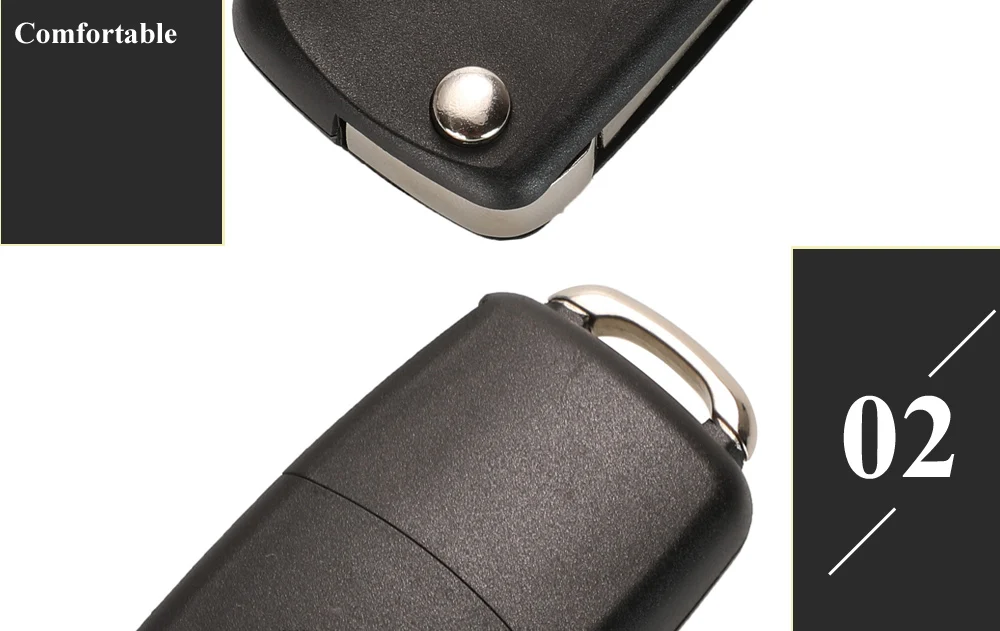 Keyforkess Chiave A Distanza FOB 2 Bottoni 433MHZ ID48 1J0 959 753N/753AG/753CT 7M3959753 per Volkswagen VW passat Golf MK4 Bora Polo - H29c03cb0a1b04d6081a58f65bef2365dO