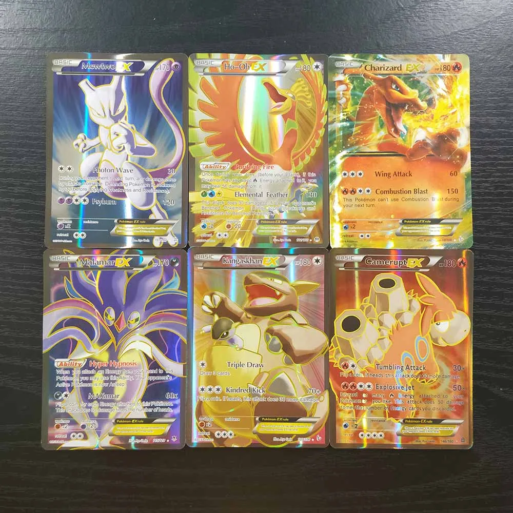 TAKARA TOMY Карты Покемон, 100 шт., флеш-карты, 94 GX, 6 тренировочных коллекций, битва, сияющая карточная настольная игра, детские игрушки, подарки
